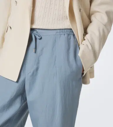 Ralph Lauren Purple Label Silk and linen straight pants | Thumbnail 2 Ralph Lauren Purple Label Silk and linen straight pants | Thumbnail 2