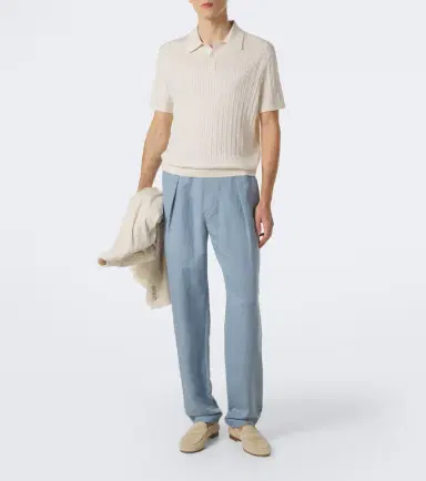 Ralph Lauren Purple Label Silk and linen straight pants | Thumbnail 5 Ralph Lauren Purple Label Silk and linen straight pants | Thumbnail 5