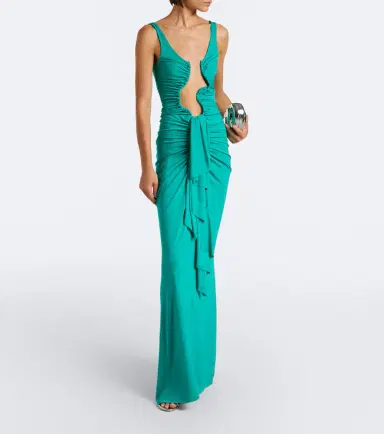 Christopher Esber Salacia ruched jersey maxi dress | Thumbnail 3 Christopher Esber Salacia ruched jersey maxi dress | Thumbnail 3