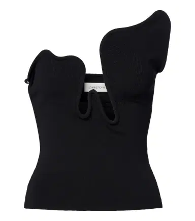 Christopher Esber Salacia ribbed-knit jersey top | Thumbnail 1 Christopher Esber Salacia ribbed-knit jersey top | Thumbnail 1
