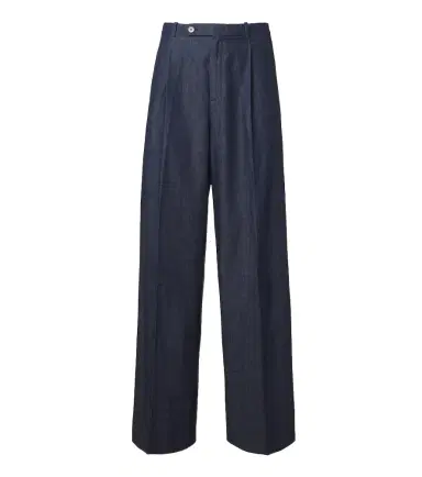 Jil Sander Cotton chambray wide-leg pants | Thumbnail 1 Jil Sander Cotton chambray wide-leg pants | Thumbnail 1