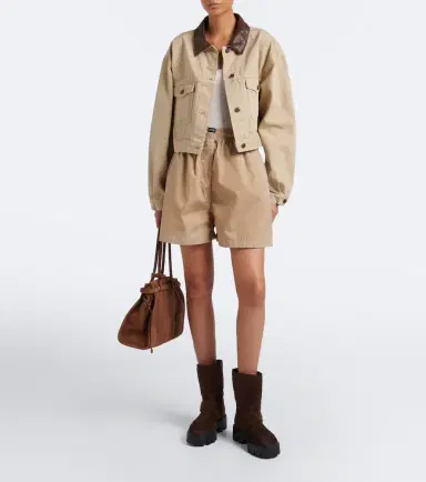 Prada Logo suede biker boots | Thumbnail 5 Prada Logo suede biker boots | Thumbnail 5