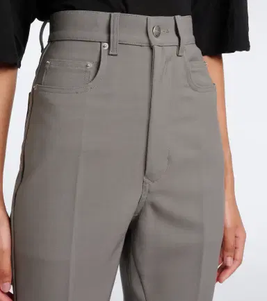 Rick Owens Bolan high-rise wool-blend flared pants | Thumbnail 4 Rick Owens Bolan high-rise wool-blend flared pants | Thumbnail 4