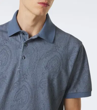 Etro Paisley cotton piqué polo shirt | Thumbnail 3 Etro Paisley cotton piqué polo shirt | Thumbnail 3