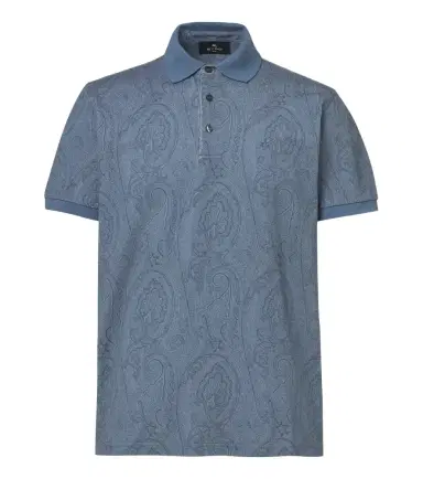 Etro Paisley cotton piqué polo shirt | Thumbnail 1 Etro Paisley cotton piqué polo shirt | Thumbnail 1