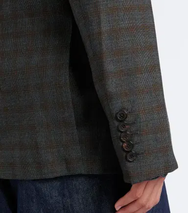 Dries Van Noten Checked double-breasted wool blazer | Thumbnail 2 Dries Van Noten Checked double-breasted wool blazer | Thumbnail 2