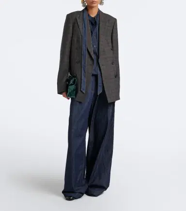 Dries Van Noten Checked double-breasted wool blazer | Thumbnail 5 Dries Van Noten Checked double-breasted wool blazer | Thumbnail 5