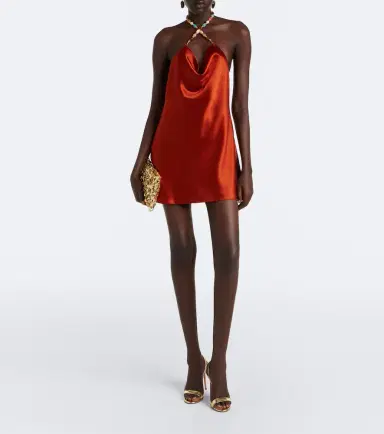 Retrofete Retrofête Marvel beaded satin minidress | Thumbnail 4 Retrofete Retrofête Marvel beaded satin minidress | Thumbnail 4