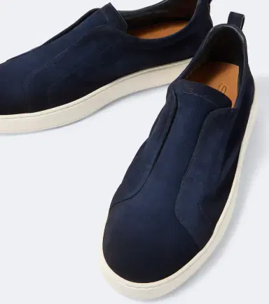 Santoni Suede slip-on sneakers | Thumbnail 2 Santoni Suede slip-on sneakers | Thumbnail 2