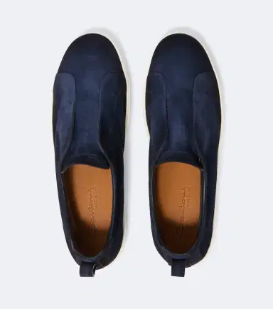 Santoni Suede slip-on sneakers | Thumbnail 3 Santoni Suede slip-on sneakers | Thumbnail 3