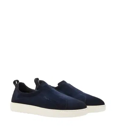Santoni Suede slip-on sneakers | Thumbnail 1 Santoni Suede slip-on sneakers | Thumbnail 1
