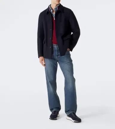 Santoni Leather-trimmed knitted sneakers | Thumbnail 7 Santoni Leather-trimmed knitted sneakers | Thumbnail 7