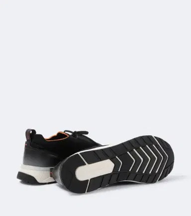Santoni Leather-trimmed knitted sneakers | Thumbnail 4 Santoni Leather-trimmed knitted sneakers | Thumbnail 4