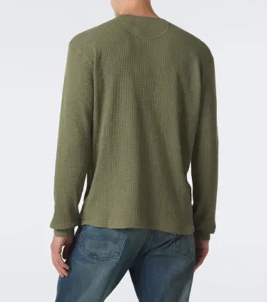 RRL Waffle-knit cotton Henley shirt | Thumbnail 3 RRL Waffle-knit cotton Henley shirt | Thumbnail 3