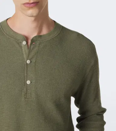 RRL Waffle-knit cotton Henley shirt | Thumbnail 5 RRL Waffle-knit cotton Henley shirt | Thumbnail 5