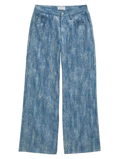 AG Jeans Women's Adria Sequined Low-Rise Wide-Leg Jeans - Next To Water - Size 32 | Thumbnail 1 AG Jeans Women's Adria Sequined Low-Rise Wide-Leg Jeans - Next To Water - Size 32 | Thumbnail 1