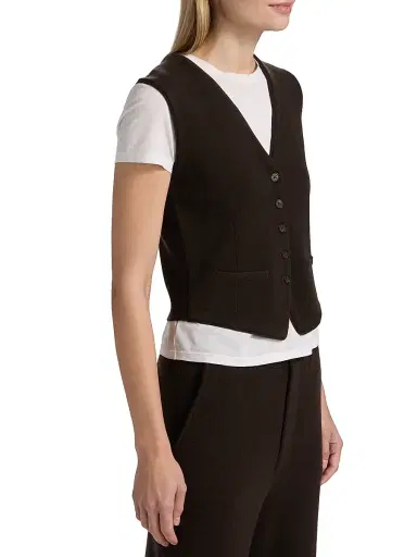Guest In Residence Women's Cashmere Knit Tailored Vest | Thumbnail 4 Guest In Residence Women's Cashmere Knit Tailored Vest | Thumbnail 4