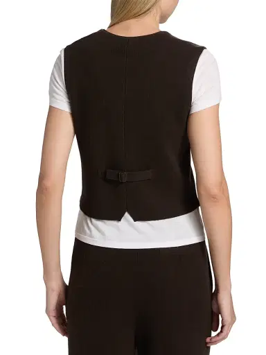 Guest In Residence Women's Cashmere Knit Tailored Vest | Thumbnail 5 Guest In Residence Women's Cashmere Knit Tailored Vest | Thumbnail 5