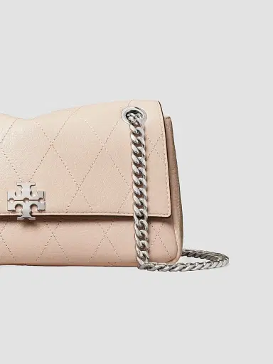 Tory Burch Women's Charlie Quilted Leather Small Shoulder Bag - Soft Pink | Thumbnail 6 Tory Burch Women's Charlie Quilted Leather Small Shoulder Bag - Soft Pink | Thumbnail 6