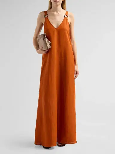 L'Agence Women's Didi O-Ring Strap Maxi Dress - Sienna - Size XXL | Thumbnail 2 L'Agence Women's Didi O-Ring Strap Maxi Dress - Sienna - Size XXL | Thumbnail 2