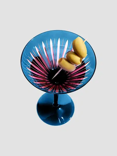 L'Objet Prism 4-Piece Martini Glass Set - Blue | Thumbnail 6 L'Objet Prism 4-Piece Martini Glass Set - Blue | Thumbnail 6