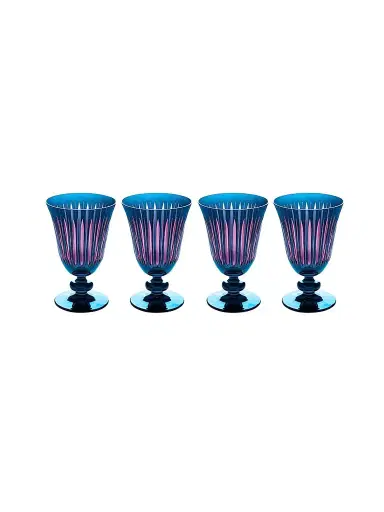 L'Objet Prism 4-PieceHand-Cut Wine Glasses | Thumbnail 1 L'Objet Prism 4-PieceHand-Cut Wine Glasses | Thumbnail 1