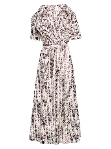 Altuzarra Women's Lydia Cotton-Blend Dress - Strawberry Bluebell - Size 14 | Thumbnail 1 Altuzarra Women's Lydia Cotton-Blend Dress - Strawberry Bluebell - Size 14 | Thumbnail 1