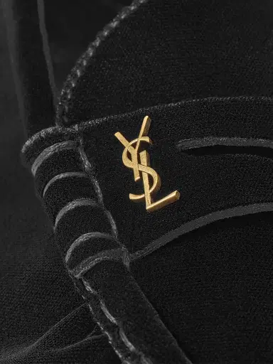 Saint Laurent Men's Le Loafers Supple in Velvet | Thumbnail 4 Saint Laurent Men's Le Loafers Supple in Velvet | Thumbnail 4