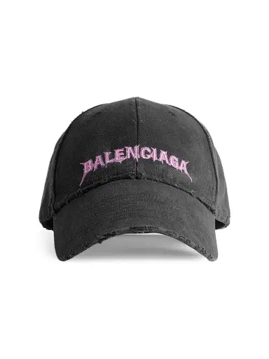 Balenciaga Men's DIY Back Cap - Black | Thumbnail 1 Balenciaga Men's DIY Back Cap - Black | Thumbnail 1