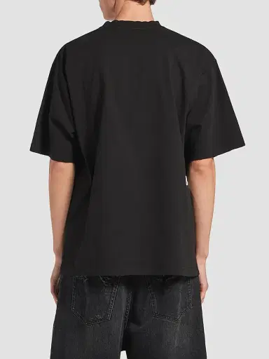 Balenciaga Men's I Love U Medium Fit T-Shirt - Black | Thumbnail 4 Balenciaga Men's I Love U Medium Fit T-Shirt - Black | Thumbnail 4