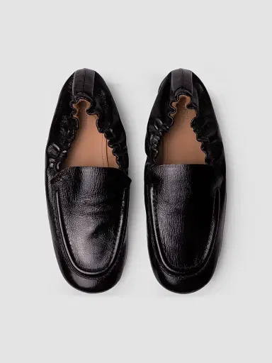 Odissì Women's Juno Moc Toe Leather Loafers - Black - Size 11 | Thumbnail 3 Odissì Women's Juno Moc Toe Leather Loafers - Black - Size 11 | Thumbnail 3