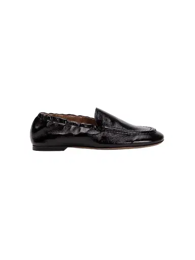 Odissì Women's Juno Moc Toe Leather Loafers - Black - Size 11 | Thumbnail 1 Odissì Women's Juno Moc Toe Leather Loafers - Black - Size 11 | Thumbnail 1