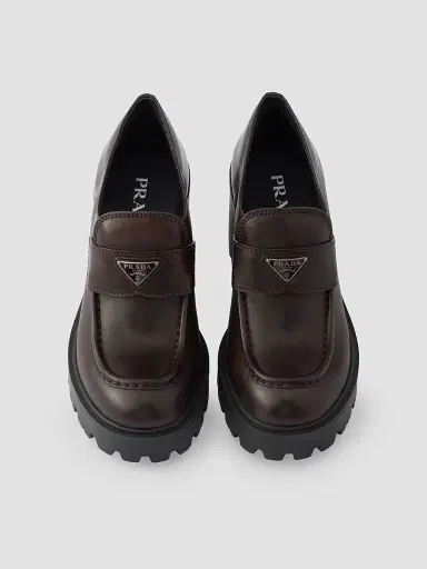 Prada Women's Leather Loafers | Thumbnail 4 Prada Women's Leather Loafers | Thumbnail 4
