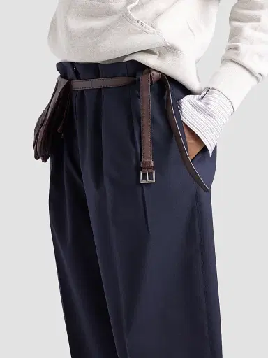 Prada Women's Light Mohair Pants - Blue - Size 6 | Thumbnail 4 Prada Women's Light Mohair Pants - Blue - Size 6 | Thumbnail 4