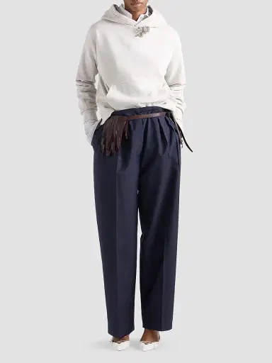 Prada Women's Light Mohair Pants - Blue - Size 6 | Thumbnail 5 Prada Women's Light Mohair Pants - Blue - Size 6 | Thumbnail 5