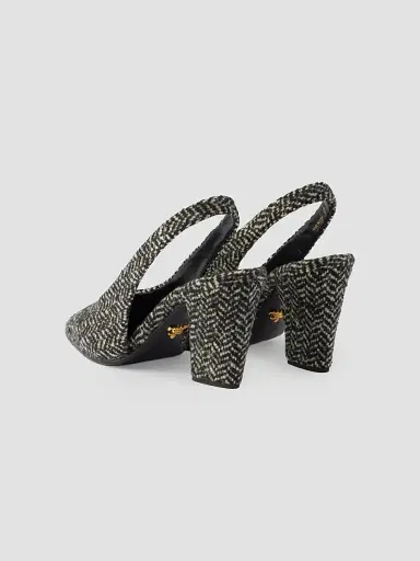 Prada Women's Chevron Slingback Pumps | Thumbnail 3 Prada Women's Chevron Slingback Pumps | Thumbnail 3