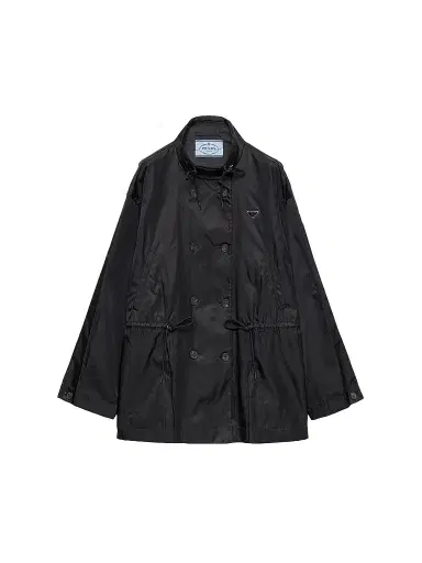 Prada Women's Nylon Rain Jacket - Black - Size 4 | Thumbnail 1 Prada Women's Nylon Rain Jacket - Black - Size 4 | Thumbnail 1