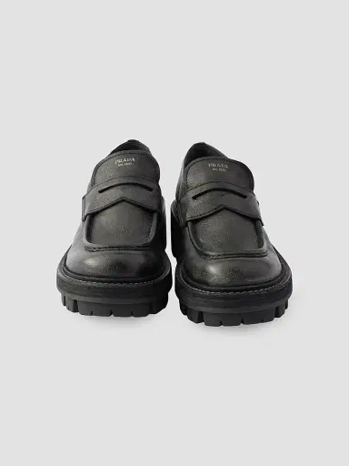 Prada Women's Leather Loafers - Black - Size 11 | Thumbnail 4 Prada Women's Leather Loafers - Black - Size 11 | Thumbnail 4