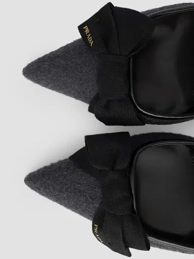 Prada Women's Fabric Slingback Pumps | Thumbnail 5 Prada Women's Fabric Slingback Pumps | Thumbnail 5