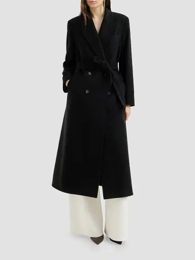 Brunello Cucinelli Women's Lightweight Water-Resistant Cashmere Belted Coat | Thumbnail 2 Brunello Cucinelli Women's Lightweight Water-Resistant Cashmere Belted Coat | Thumbnail 2