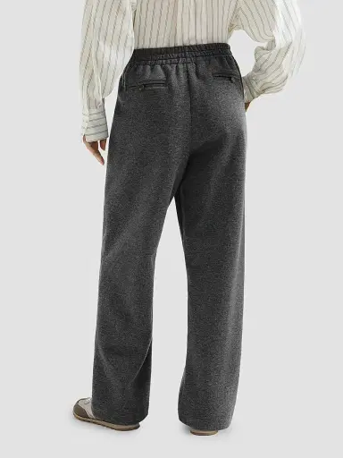 Brunello Cucinelli Women's Techno Cotton and Cashmere Interlock Track Sweatpants - Anthracite | Thumbnail 3 Brunello Cucinelli Women's Techno Cotton and Cashmere Interlock Track Sweatpants - Anthracite | Thumbnail 3