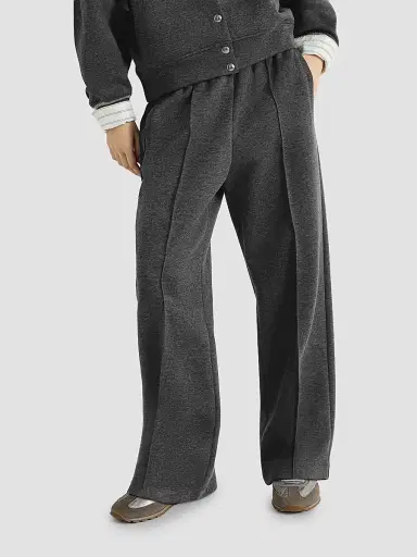 Brunello Cucinelli Women's Techno Cotton and Cashmere Interlock Track Sweatpants - Anthracite | Thumbnail 4 Brunello Cucinelli Women's Techno Cotton and Cashmere Interlock Track Sweatpants - Anthracite | Thumbnail 4