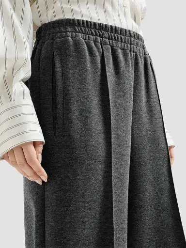 Brunello Cucinelli Women's Techno Cotton and Cashmere Interlock Track Sweatpants - Anthracite | Thumbnail 5 Brunello Cucinelli Women's Techno Cotton and Cashmere Interlock Track Sweatpants - Anthracite | Thumbnail 5