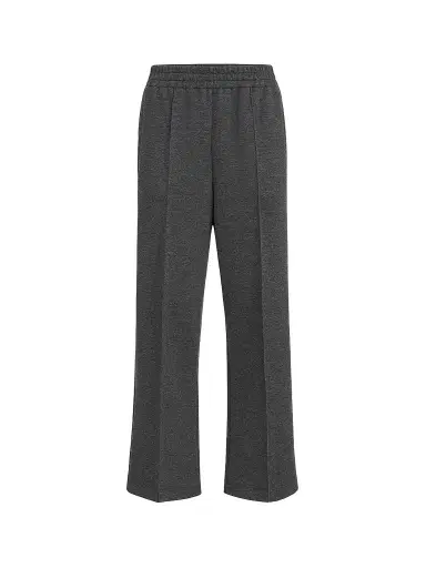 Brunello Cucinelli Women's Techno Cotton and Cashmere Interlock Track Sweatpants - Anthracite | Thumbnail 1 Brunello Cucinelli Women's Techno Cotton and Cashmere Interlock Track Sweatpants - Anthracite | Thumbnail 1