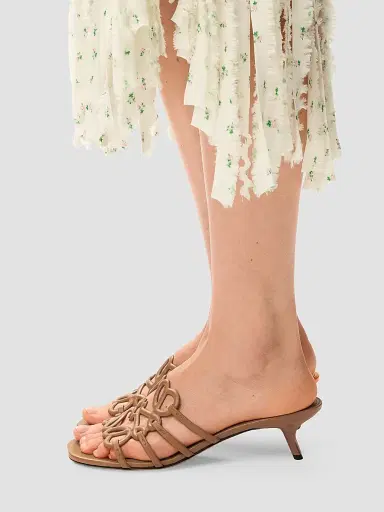 Loewe Women's Petal 45MM Anagram Slide Sandals | Thumbnail 2 Loewe Women's Petal 45MM Anagram Slide Sandals | Thumbnail 2