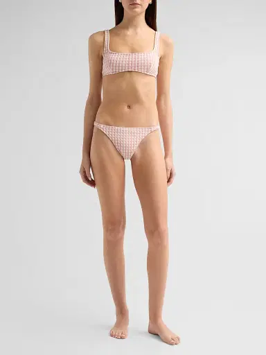 Peony Women's Enamour Holiday Bikini Bottom - Blush Gingham - Size Large | Thumbnail 2 Peony Women's Enamour Holiday Bikini Bottom - Blush Gingham - Size Large | Thumbnail 2