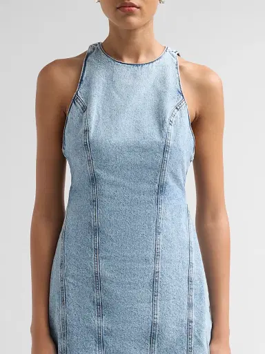 Ksubi Women's Higher Than Heaven Phillipa Mini Dress - Denim - Size XL | Thumbnail 5 Ksubi Women's Higher Than Heaven Phillipa Mini Dress - Denim - Size XL | Thumbnail 5