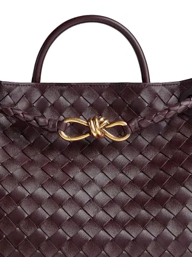 Bottega Veneta Women's Andiamo Medium Intrecciato Leather Top-Handle Bag - Barolo | Thumbnail 7 Bottega Veneta Women's Andiamo Medium Intrecciato Leather Top-Handle Bag - Barolo | Thumbnail 7