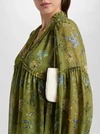 Cinq à Sept Women's Windswept Floral Edeline Top - Iguana Multi | Thumbnail 6 Cinq à Sept Women's Windswept Floral Edeline Top - Iguana Multi | Thumbnail 6