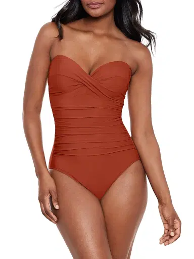 Miraclesuit Swim Women's Rock Solid Madrid One-Piece Swimsuit - Spice - Size 16 | Thumbnail 2 Miraclesuit Swim Women's Rock Solid Madrid One-Piece Swimsuit - Spice - Size 16 | Thumbnail 2